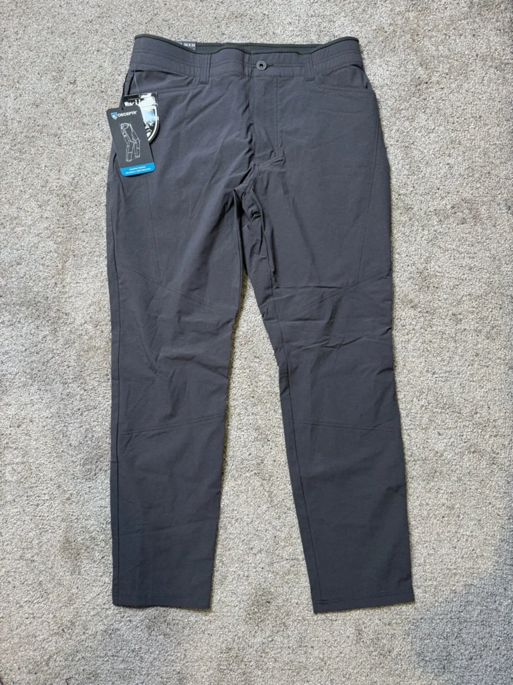 Kühl Men's Deceptr Tapered Pants in Carbon Gray 35x32 NWT